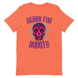 Rehab for Robots Dia de los Muertos Unisex/Men's T-shirt (Hendrix's Colors)