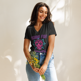 RfR Dia de los Muertos Women’s relaxed v-neck t-shirt