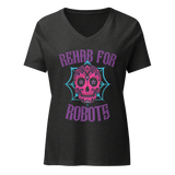 RfR Dia de los Muertos Women’s relaxed v-neck t-shirt