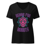 RfR Dia de los Muertos Women’s relaxed v-neck t-shirt