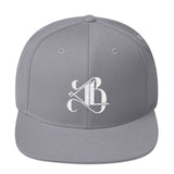 Logo Snapback Hat - White Embroidery