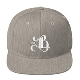 Logo Snapback Hat - White Embroidery