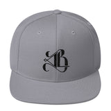 Logo Snapback Hat - Black Embroidery