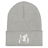 Logo Beanie - White Embroidery