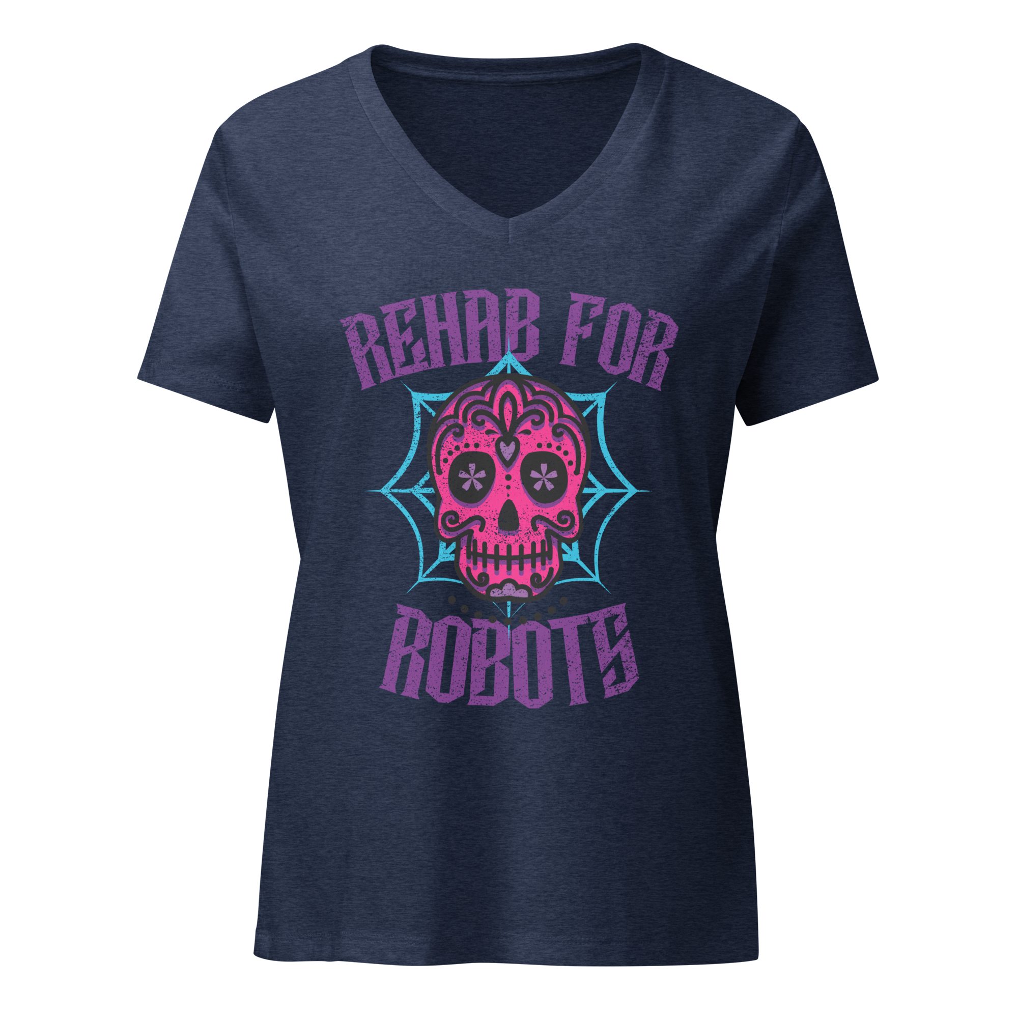 RfR Dia de los Muertos Women’s relaxed v-neck t-shirt