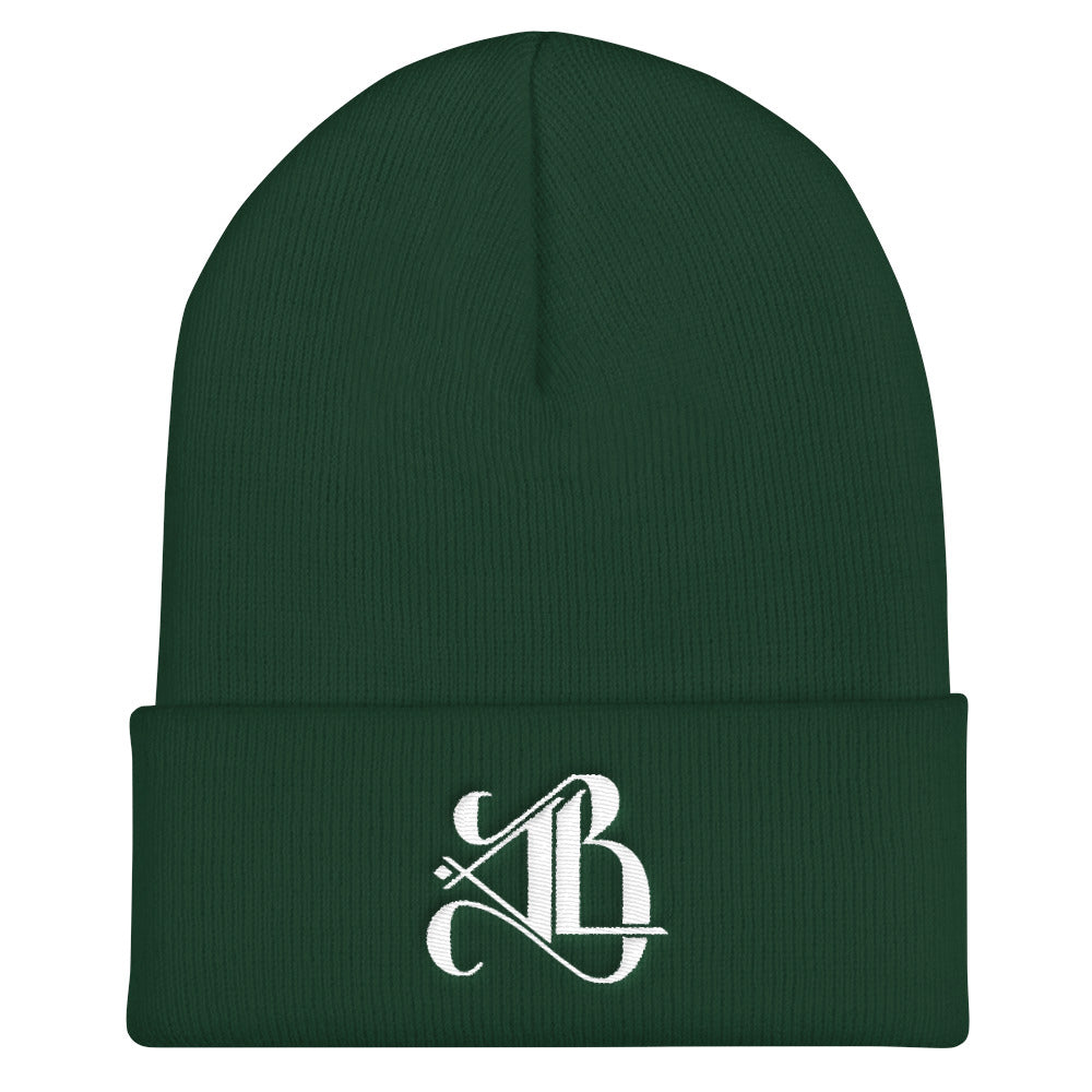 Logo Beanie - White Embroidery