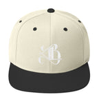 Logo Snapback Hat - White Embroidery
