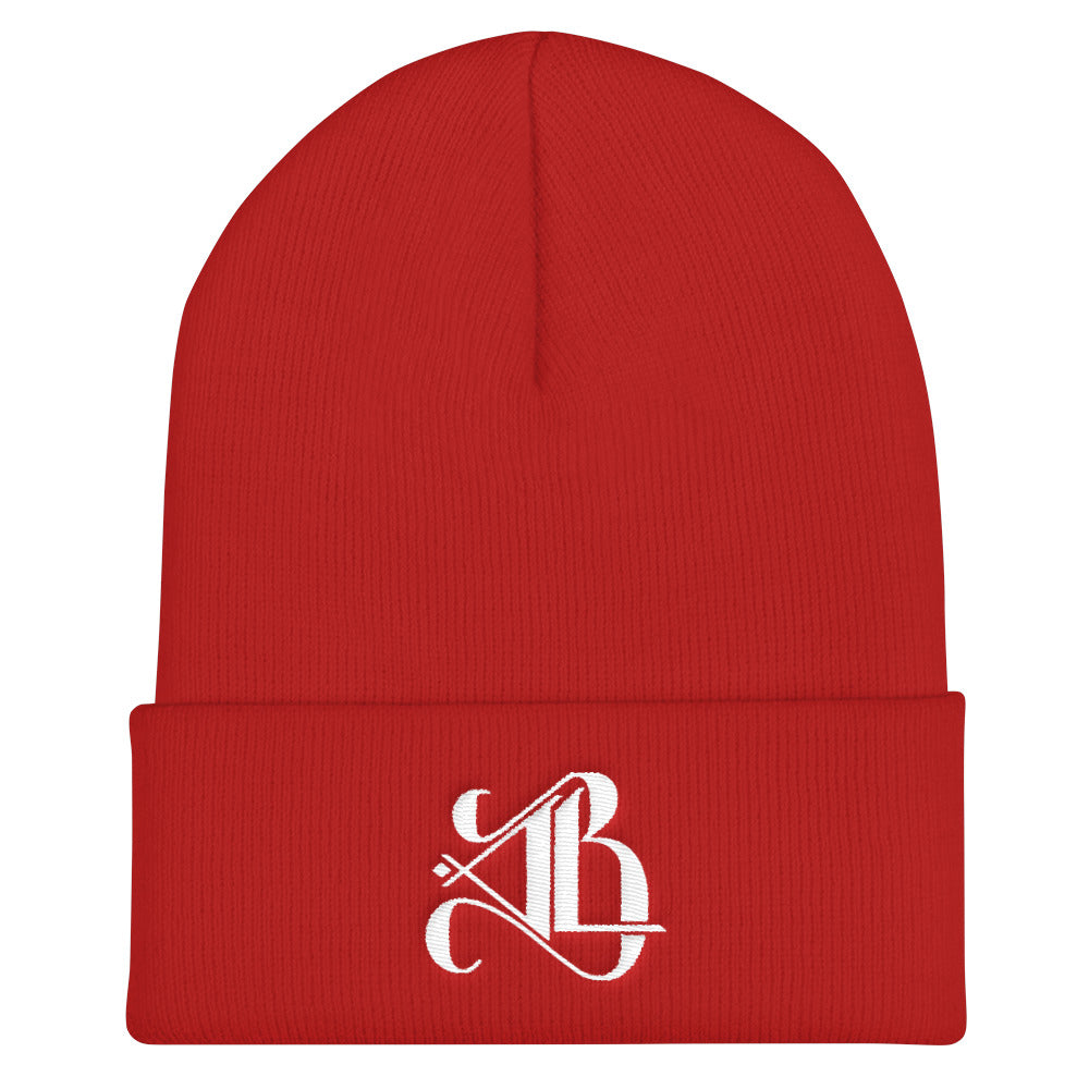 Logo Beanie - White Embroidery