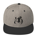 Logo Snapback Hat - Black Embroidery