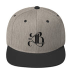 Logo Snapback Hat - Black Embroidery
