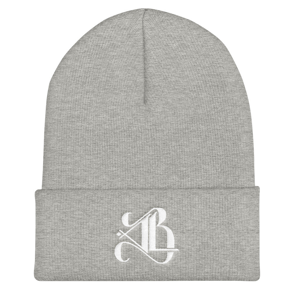Logo Beanie - White Embroidery