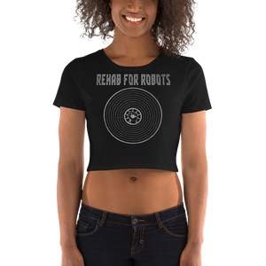 Rehab for Robots "Resistance Record" Crop Top